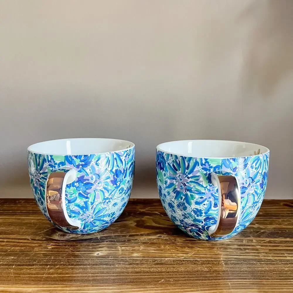 NIB Set of 2 Lilly Pulitzer Mugs
